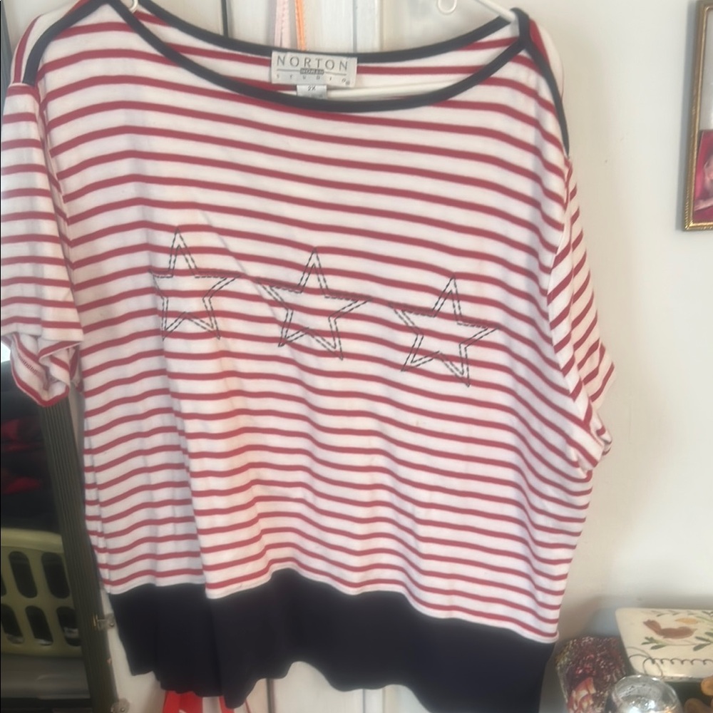 Norton Women's Red Striped Top